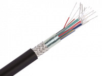 Armoured fiber optic hybrid cable